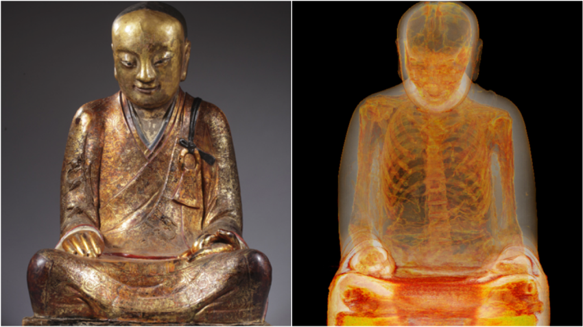 Scan reveals 1,000-year-old mummified monk hidden in statue | CNN