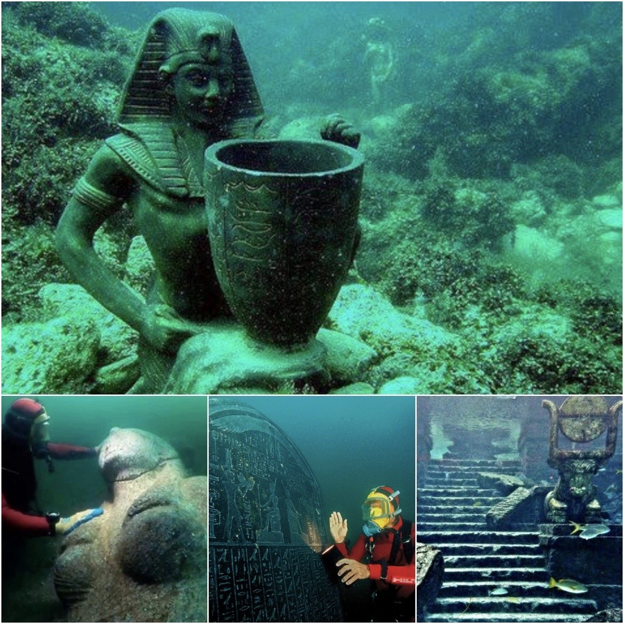 “After 1,200 Years, the Ancient Egyptian City of Heracleion, Known as the Lost City of Heracleion, Has Been Found and Explored Underwater.”