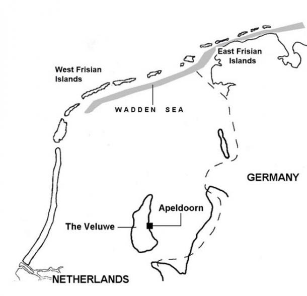 A map of the location of Apeldoorn which the author believes to be Apollo’s town as identified in Virgil’s text. (Author provided)