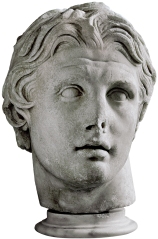 Portrait of Alexander. 1st half of 2d century B.C. Marble, 41cm. Archaeological Museum, Istanbul.
