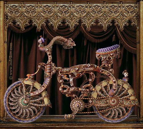 Gorgeous Medieval Knight’s steel bike
