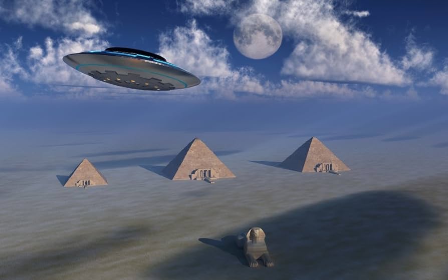 Pyramids in Egypt have been descended upon by numerous massive UFOs