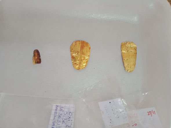 Egypt breakthrough as remains of pair buried with golden tongues found