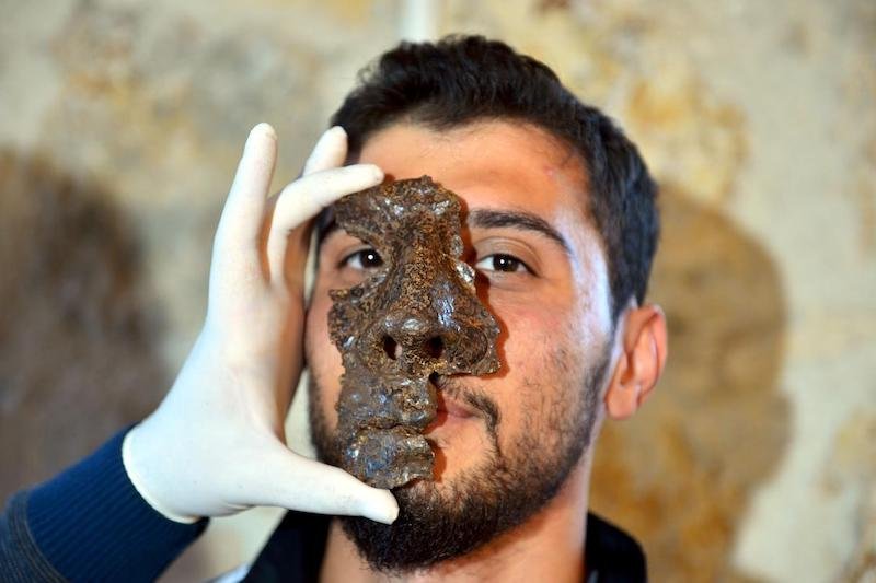 1,800-Year-old Iron Roman Mask Found in the Ancient City of Karabük