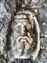 Heads of several Greek gods found during excavations at Aizanoi