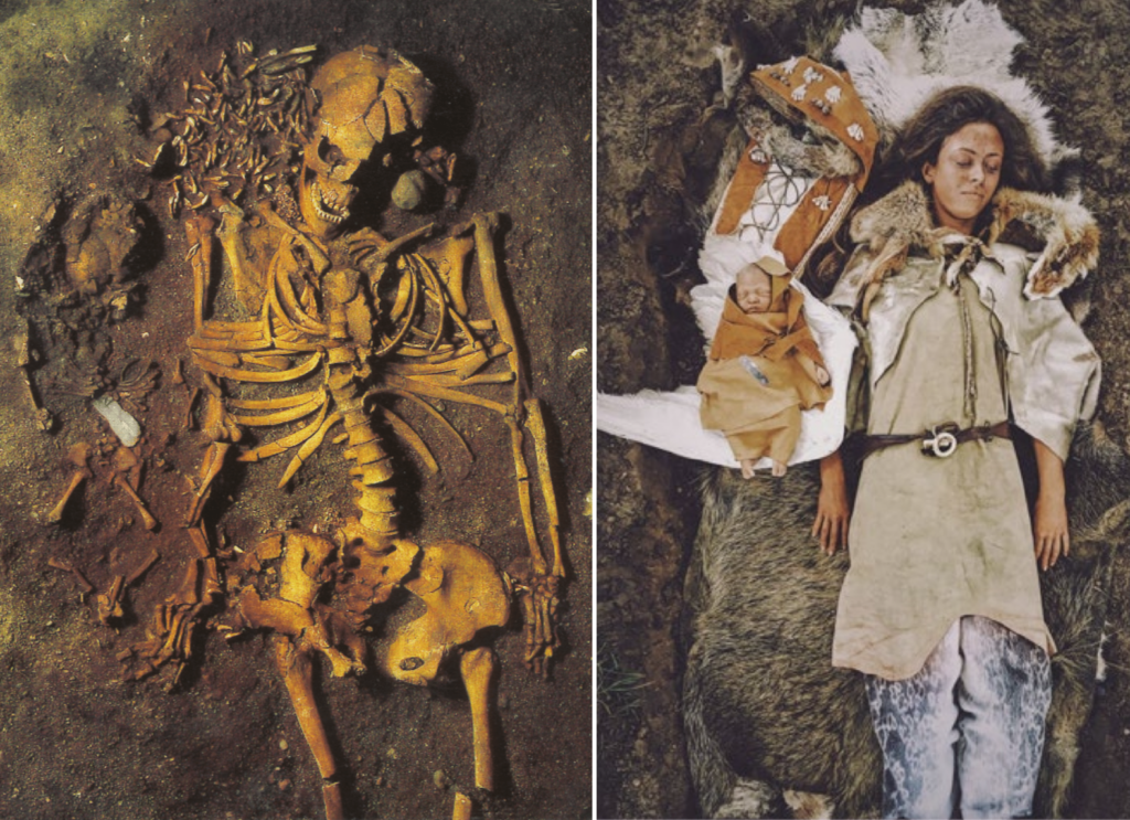 A Young Woman From Vedbaek, Buried With Her Baby Son Who Had Been Placed On A Swan’s Wing, c 4000 BC - Mnews