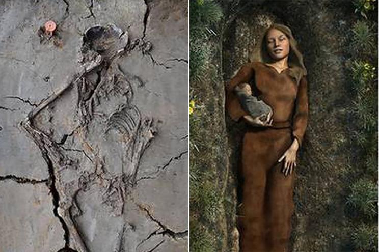 6,000-year-old baby found cradled in mother’s arm