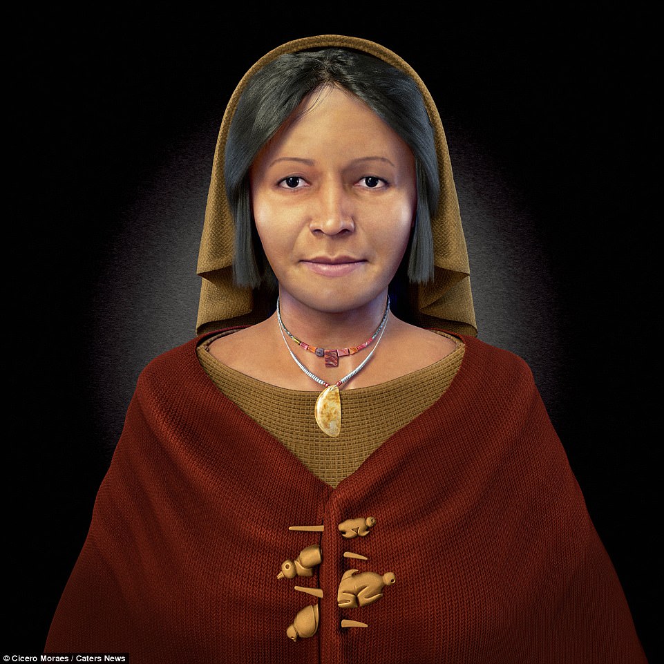 Face of the Lady with the Four Brooches, a Peruvian noble in the gender-equal Caral civilisation, is revealed with a reconstruction of her 4,500-year-old skull - T-News
