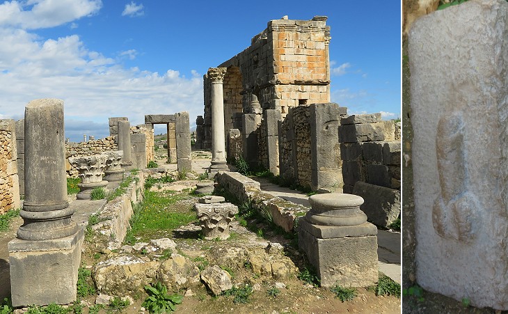 The Houses of Volubilis, a Roman town in Morocco