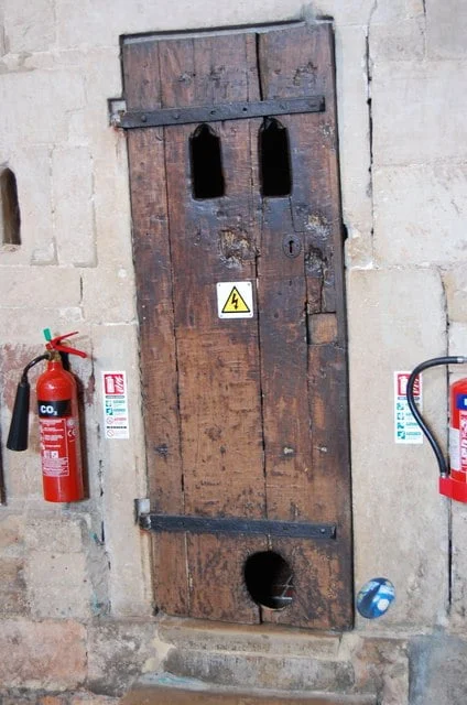 Earliest existing cat flap Exeter, UK