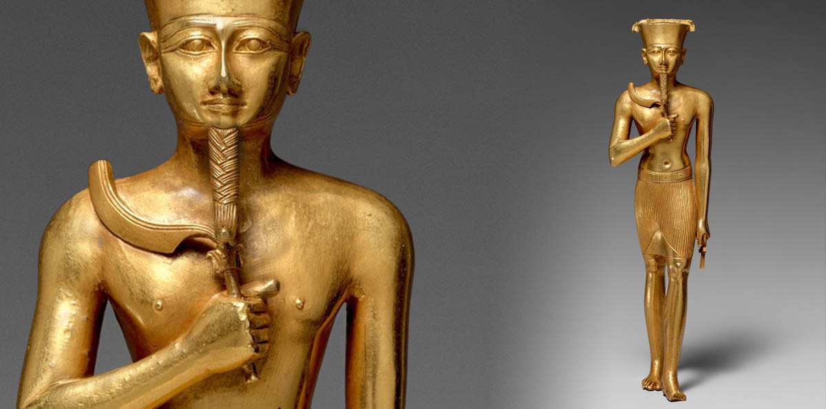 Egyptian Gold Statuette of Amun