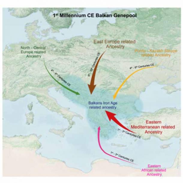 How the Rise and Fall of the Roman Empire Shifted Populations
