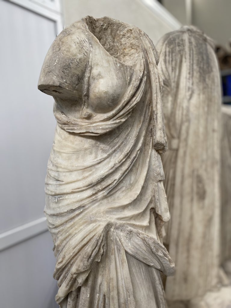 A Dancing Muses statue 2175 years old was found in the ancient city of Stratonikeia, known as the city of eternal loves