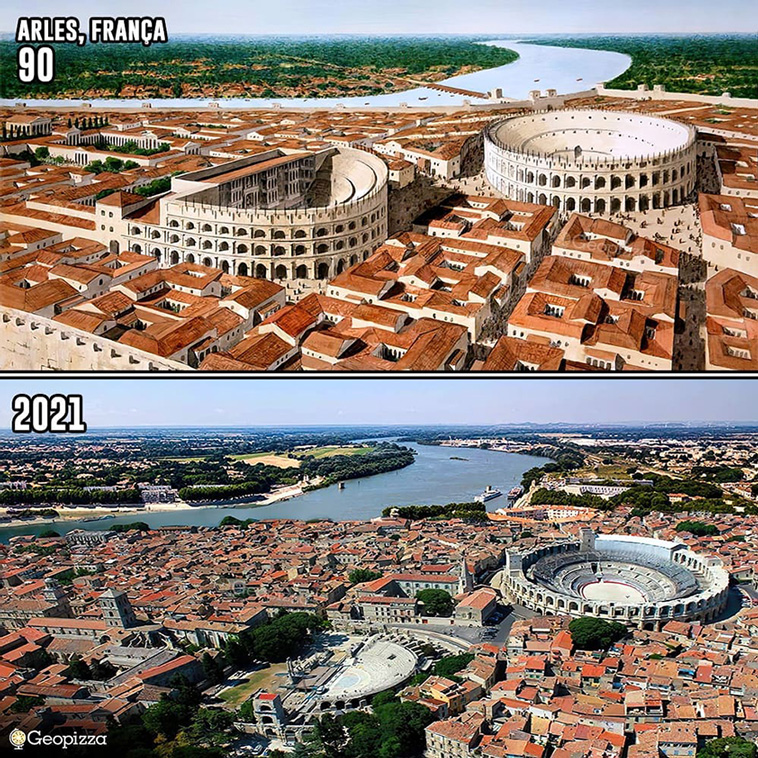 Old Settlements Around The World With Then vs. Now Photos