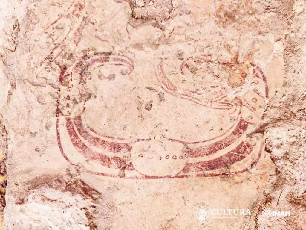 Painted Maya vault lid uncovered In royal palace of Ek’ Balam